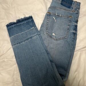 Abercrombie ultra high-rise ankle straight jeans